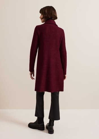 Phase Eight Bellona Coats Dark Red Australia | BT7245031